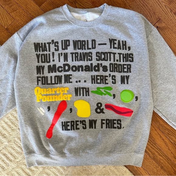 Travis Scott Other - Travis Scott McDonald’s Crewneck Sweatshirt